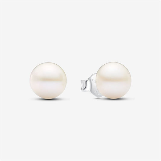 925 Sterling Silver Treated Freshwater Cultured Pearl 7mm Stud Earrings