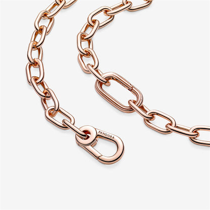 925 Sterling Silver ME Small-Link Chain Necklace