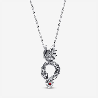 925 Sterling Silver Game of Thrones Dragon Pendant Necklace