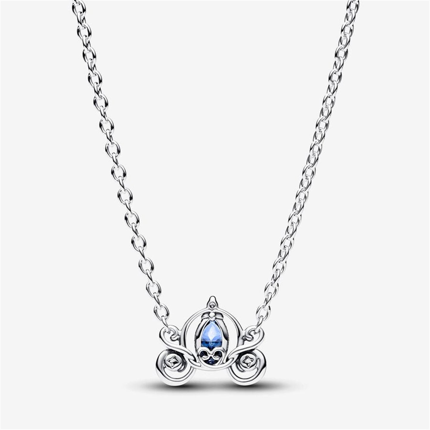 925 Sterling Silver Disney Cinderella's Carriage Collier Necklace