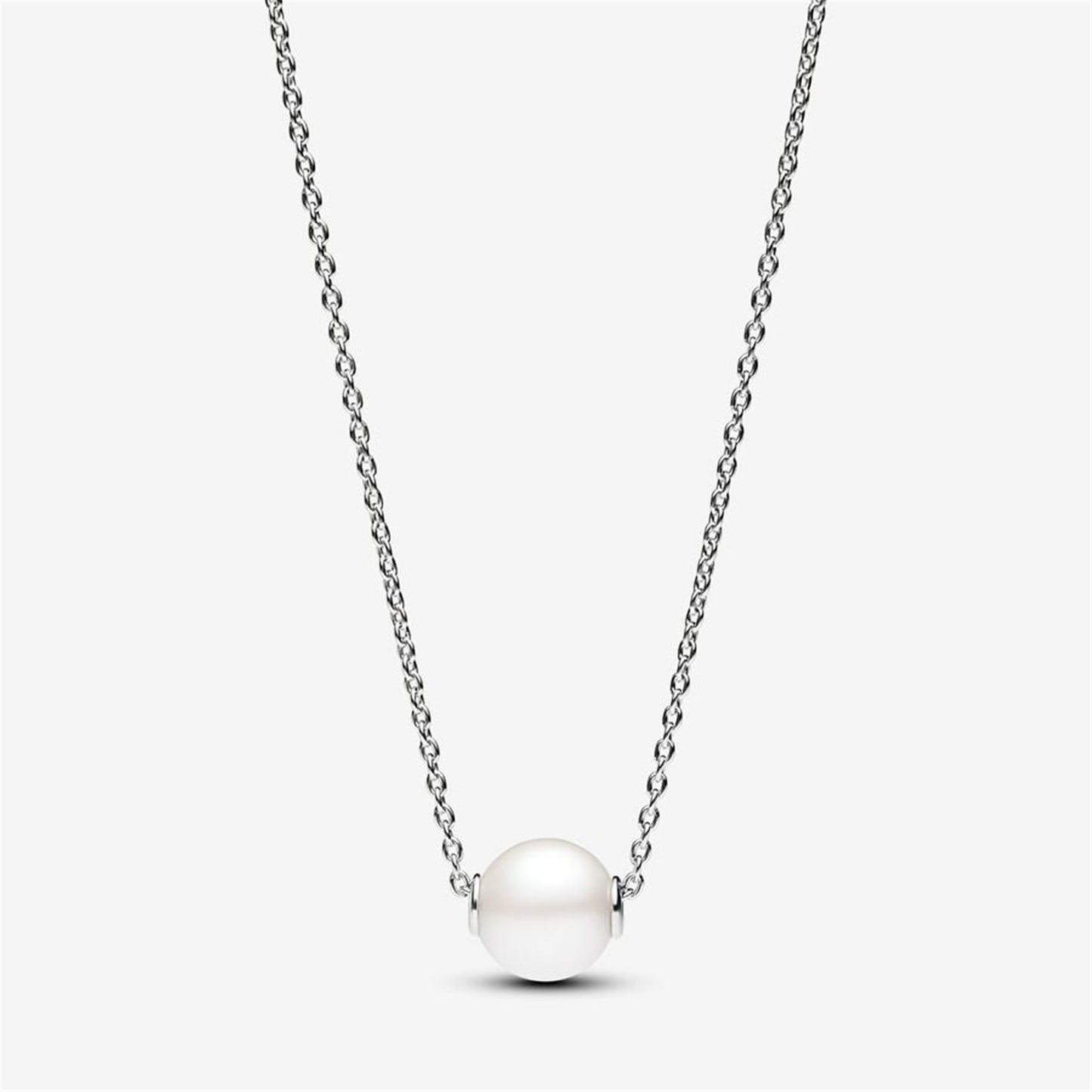 925 Sterling Silver Treated Freshwater Cultured Pearl Collier Necklace