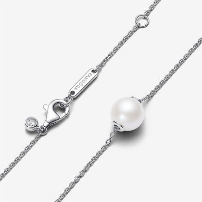 925 Sterling Silver Treated Freshwater Cultured Pearl Collier Necklace