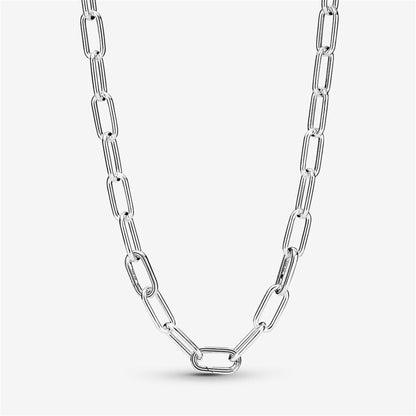 925 Sterling Silver ME Link Chain Necklace