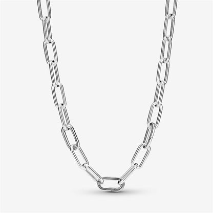 925 Sterling Silver ME Link Chain Necklace