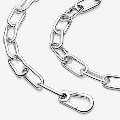 925 Sterling Silver ME Link Chain Necklace