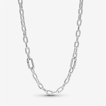 925 Sterling Silver ME Small-Link Chain Necklace