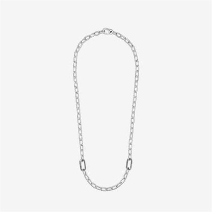 925 Sterling Silver ME Small-Link Chain Necklace