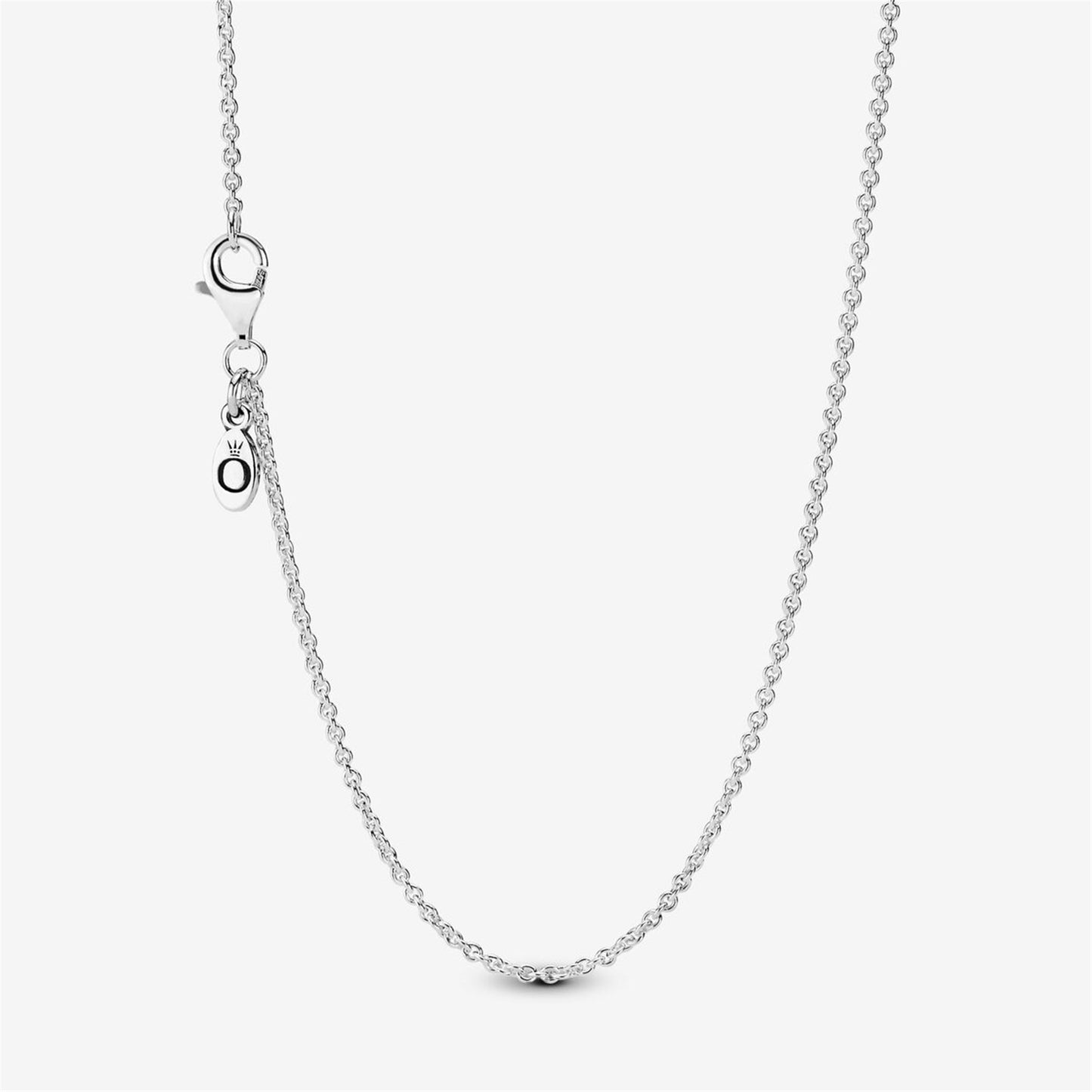 925 Sterling Silver Sparkling Dark Blue Charm Necklace Set