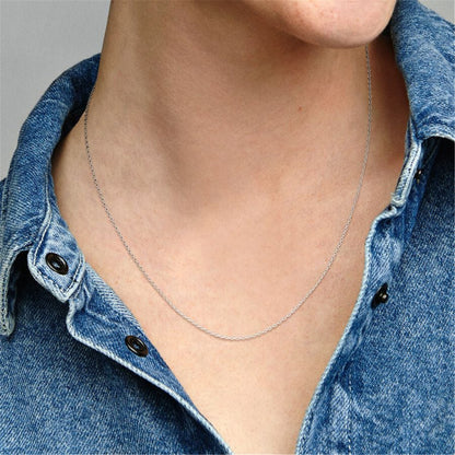 925 Sterling Silver Classic Cable Chain Necklace