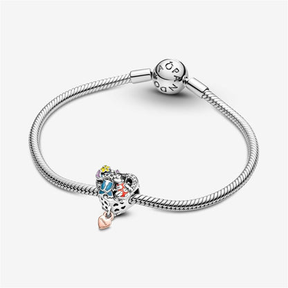 925 Sterling Silver Disney Ohana Lilo & Stitch Inspired Charm