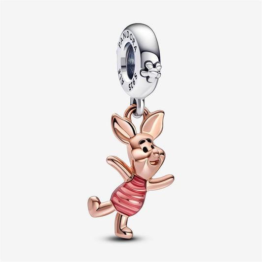 925 Sterling Silver Disney Winnie the Pooh Piglet Dangle Charm