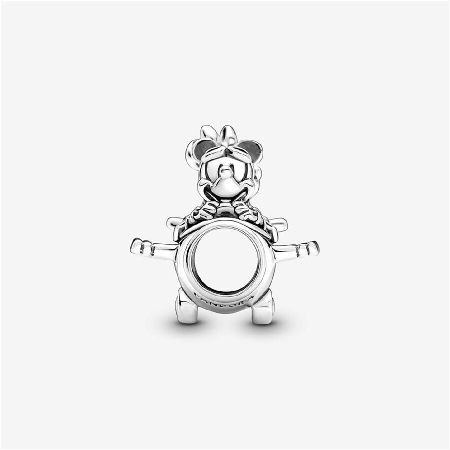 925 Sterling Silver Disney Mickey Mouse & Minnie Mouse Airplane Charm