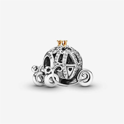 925 Sterling Silver Disney, Cinderella's Pumpkin Coach Charm