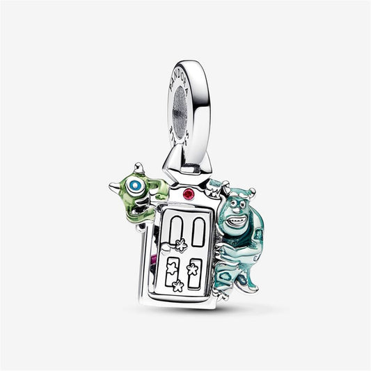 925 Sterling Silver Disney Pixar Monsters, Inc. Door Dangle Charm