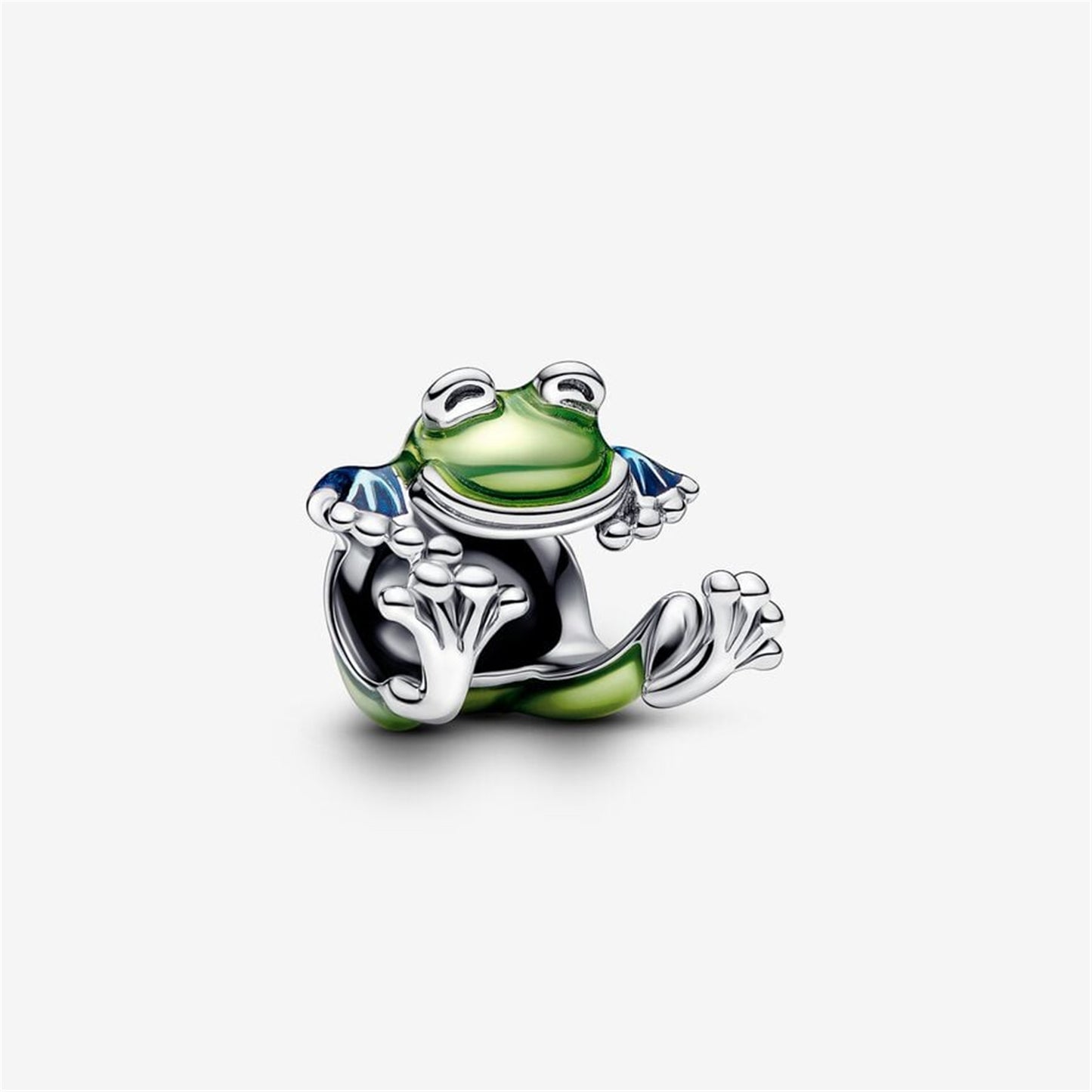 925 Sterling Silver Climbing Frog Charm