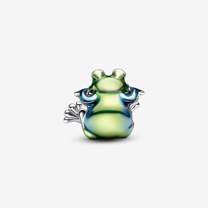 925 Sterling Silver Climbing Frog Charm