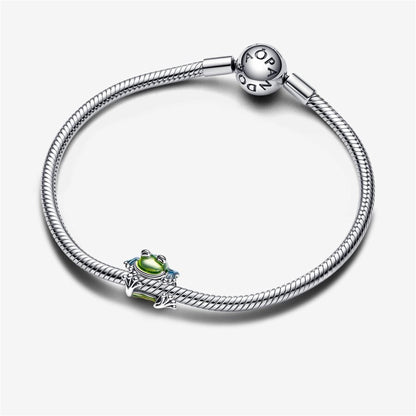 925 Sterling Silver Climbing Frog Charm